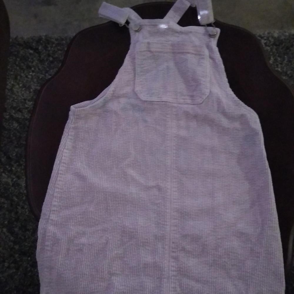Purple overalls